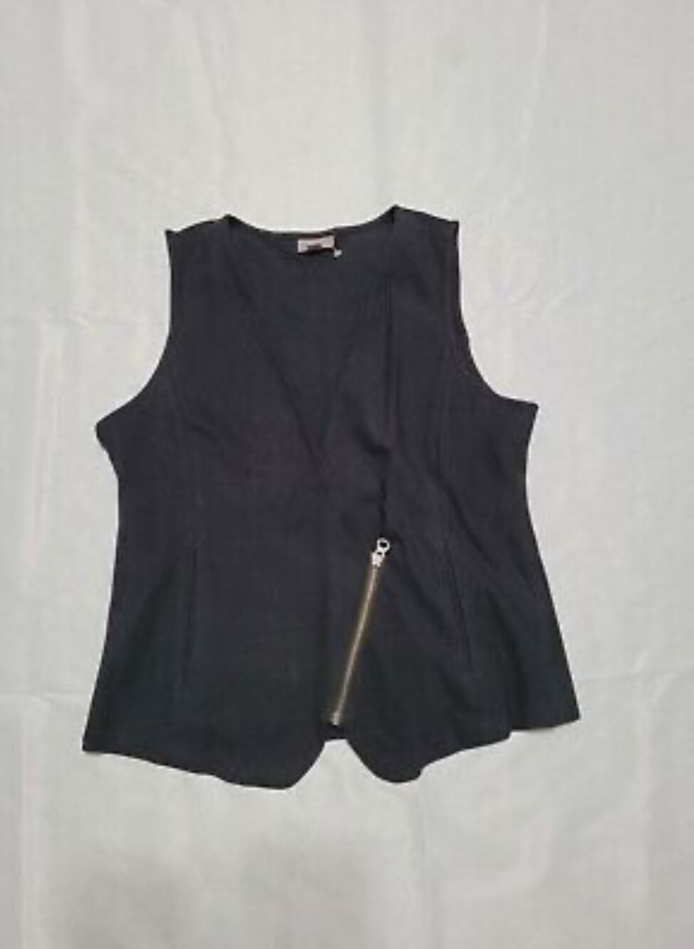 J. Jill - Zipper Vest Black - NEW - XL